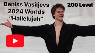 Deniss Vasiljevs 2024 ISU Worlds Impressive Hallelujah Segment Judges View