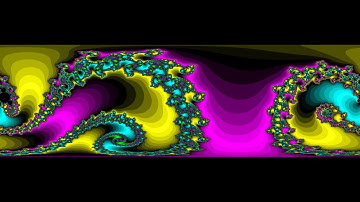 Mandelbrot set projected on a flattened out Riemann-sphere