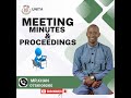MINUTES AND PROCEEDINGS OF A FORMAL MEETING | COMPLETE GUIDE | Mr Khan Explains