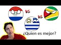 Uruguay 🇺🇾 vs Paraguay 🇵🇾 vs Guyana 🇬🇾 COMPARACIÓN SUDACA ✌️🙂🤘