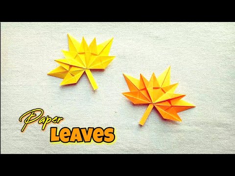 Paper Leave | How to make Paper Leave | Origami Paper Leave - YouTube