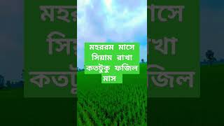 মহররম মাসে সিয়াম রাখা কতটুকু ফজিল মাস youtubeshorts motivation youtubevideos youtube quote