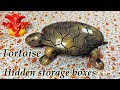 Clay Tortoise - Hidden storage boxes tutorial | Tortoise Making with Homemade Clay | Vastu Tortoise