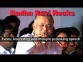 Radha ravi rocks  funny interesting and thought provoking speech red pix