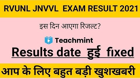 Rvunl junior accountant result 2021|jvvnl junior accountant result date 2021|rvunl,jvvnl result 2021