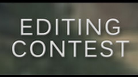 Editing Contest *LIVE* Results!