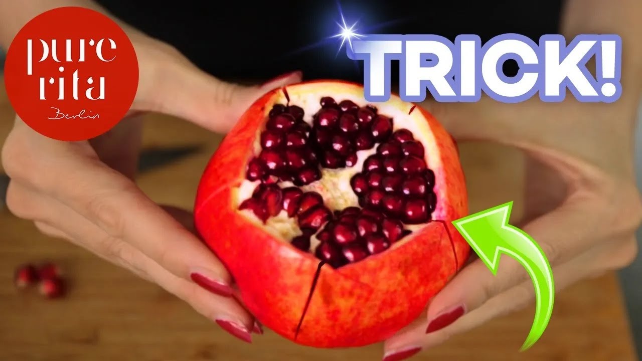 The best way to open a pomegranate and get all those delicious fresh p, How To Eat Pomegranate