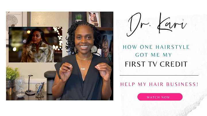How one hairstyle got me my first TV credit!
