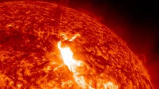 Flare M8.7 and CME AIA 304 (2012-01-23 02:12:08 - 2012-01-23 05:11:08 UTC)