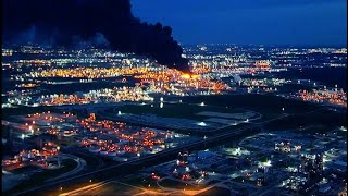 Crews fight blaze at Texas petrochemicals plant
