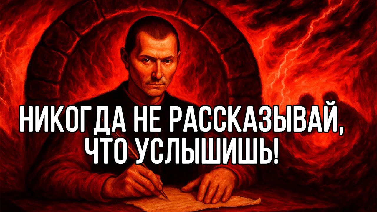 Это ЗНАНИЕ ОЧЕНЬ МРАЧНОЕ, ему нельзя учить, но мы сегодня тут - Макиавелли предупреждает