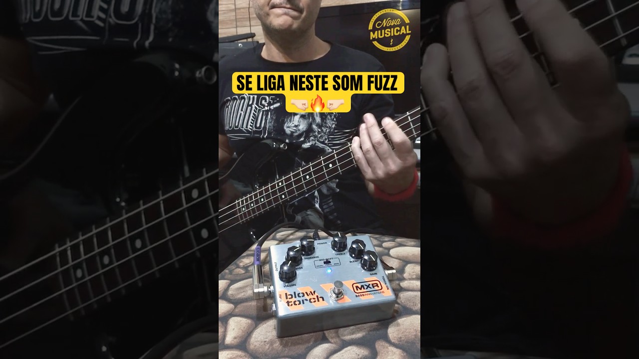 Se liga no som Fuzz do pedal Mxr Blowtorch M-181 contrabaixo