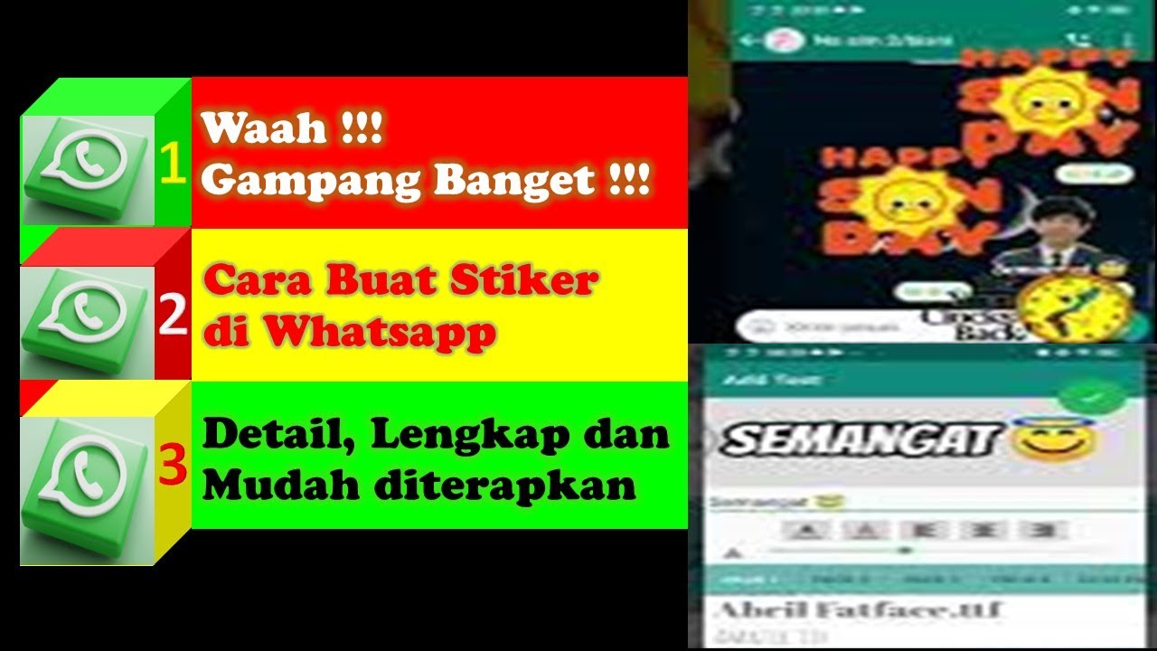 Mudah, Detail dan Lengkap!! Cara Buat Stiker Whatsapp Sendiri YouTube
