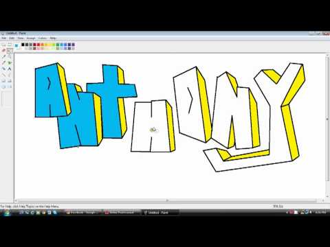 How to Draw Graffiti Letters Into a Name