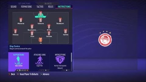 FIFA 21 Custom Tactics Recreate 4-2-3-1  of Olympiacos + Instructions -Replicate real system