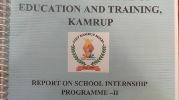 D El Ed 3rd semester final internship report ....step by step #deled3rdsem  #internship #report