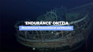 'Endurance' ontzia aurkitu dute Antartikan