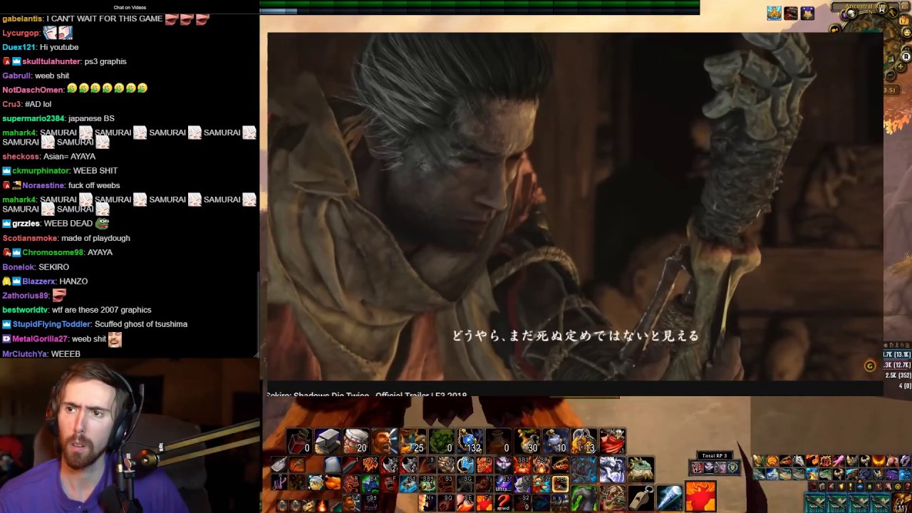 Asmongold Reacts to Sekiro: Shadows Die Twice - Official Trailer | E3 2018