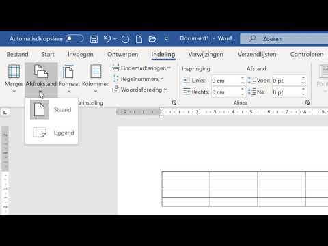 Tabel liggend in Word - YouTube Tabel Liggend In Word - Youtube