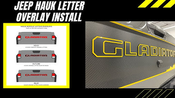 How To Install Your Gladiator Badge Overlay Kit | Available Online | From Underground Graphics
