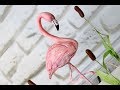 Фламинго из мастики - декор для торта