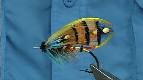 Tying a Classic Salmon Fly (Durham Ranger) with Da...