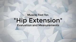 Evaluation and measurements ☘️hip extension