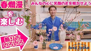 お花の上手な飾り方•楽しみ方  春爛漫【ピンクセット】どっさり‼️編