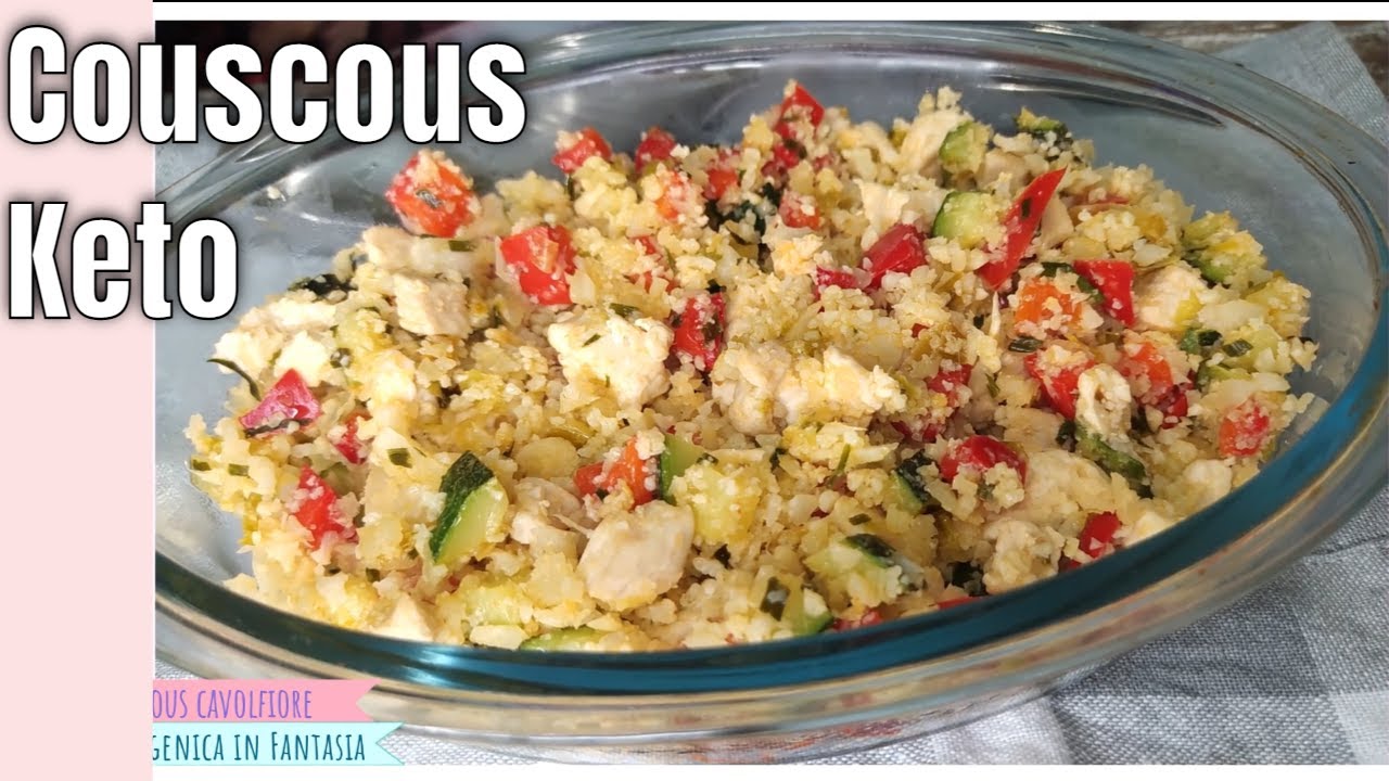 KETO COUS COUS di cavolfiore! Un idea fantastica per il cuscus chetogenico senza glutine low