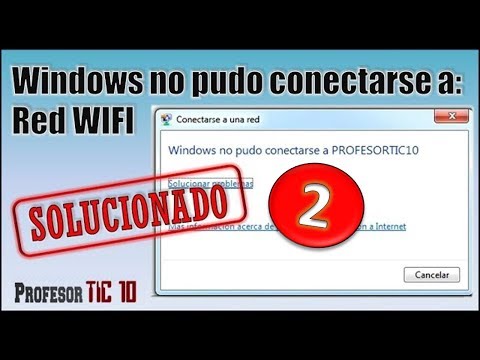 Error Windows No Pudo Conectarse A Red Wifi| Windows Could Not Connect To