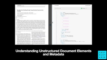 Understanding Unstructured Document Elements and Metadata
