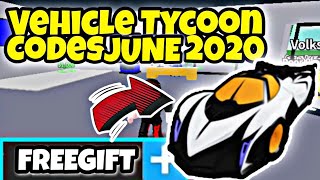Vehicle Tycoon Roblox Codes 2021