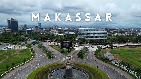 Kota Makassar, Sulawesi Selatan Drone View