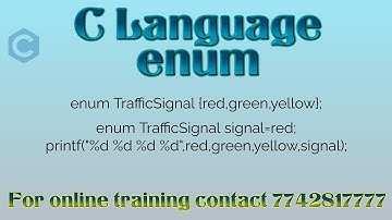 enum in C in Hindi | enumerated types in C Language in hindi