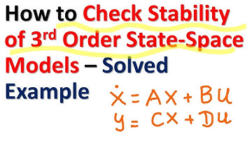 How to Check Stability of 3rd order State-Space Model- Solved Example- Control Engineering Tutorials