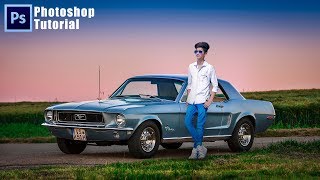 DREAM CAR - SOFT NATURE EFFECTS - PHOTOSHOP BACKGROUND CHANGE MANIPULATION TUTORIAL screenshot 2