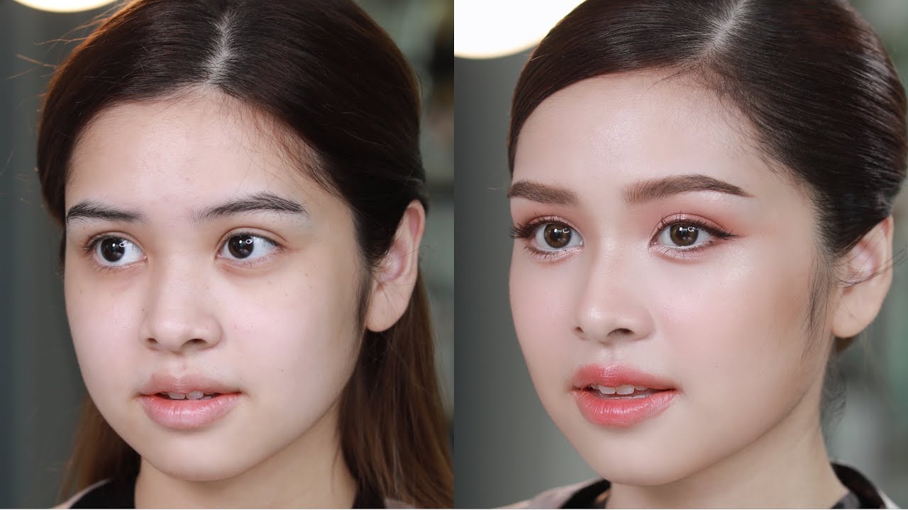 เมคอัพสไตล์เกาหลี by Dollarmakeup   Hair by @bombomhairstylist269 #indonesia #makeup #makeupartist