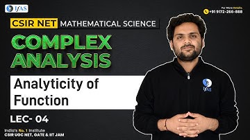 CSIR NET: Important Concept of Analyticity of Function Mathematics