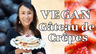 VEGAN Gâteau de Crêpes | VEGAN CREPES & WHIPPING CREAM | The Vegan Good Life with Miyoko