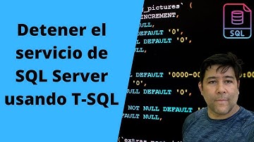 Como detener el servicio de SQL Server usando T-SQL