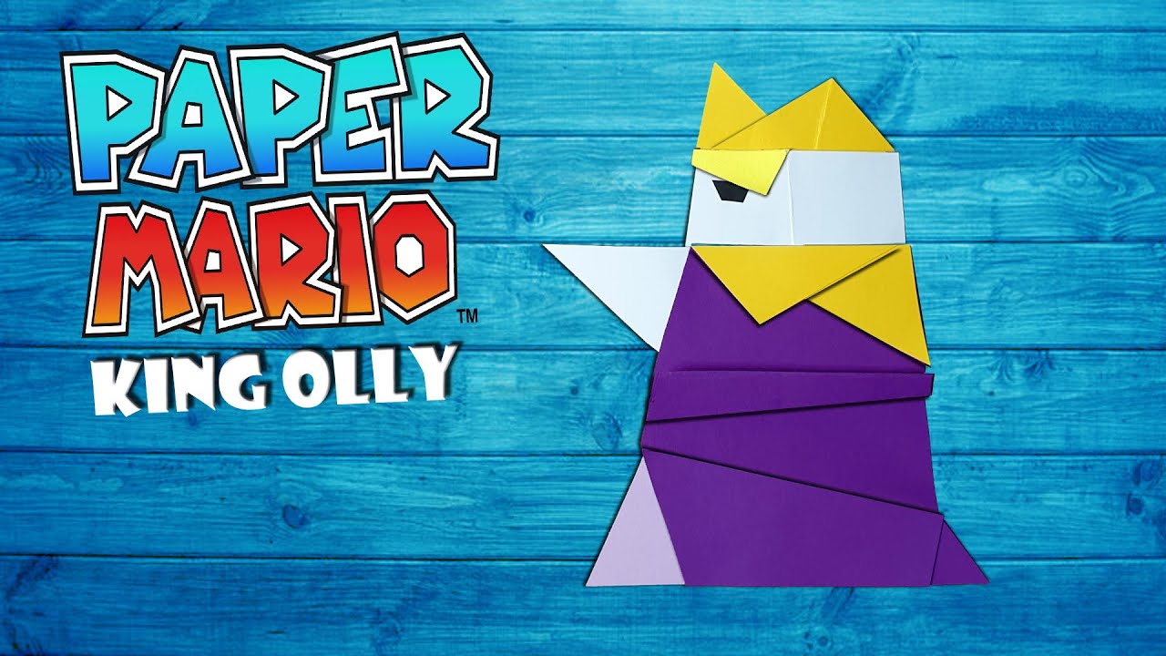 King Olly basteln aus Paper Mario make king olly from paper mario the