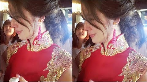 Lâm Tâm Như khóc nghẹn ngào trong lễ rước dâu truyền thống(tin tuc sao viet)