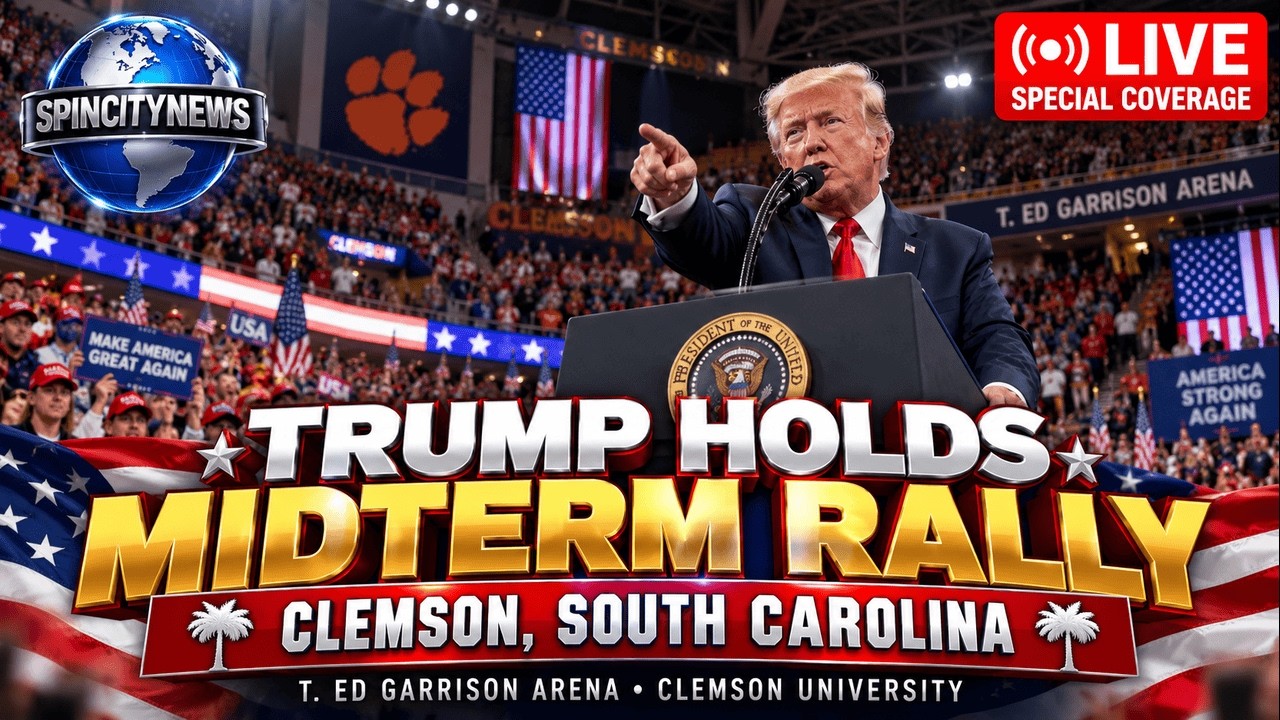 Trump Holds Midterm Rally in Clemson, South Carolina #viral #Live #Trump