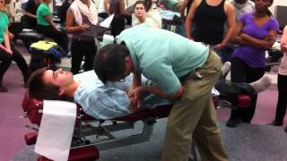 Supine radiohumeral joint compression