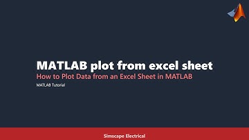 How to Plot Data from an Excel Sheet in MATLAB