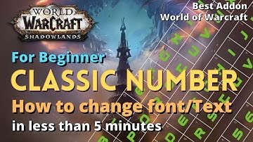 ⚡️How to Change Your Font/Text In World of Warcraft⚡️Best Addon⚡️WOW⚡️Beginner Guide⚡️Classic Number