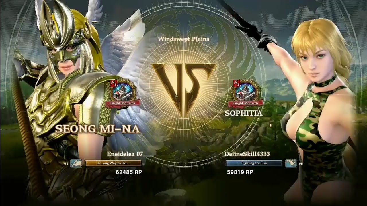 SoulCalibur VI: Sophitia vs. Seong Mi-na (Eneidelea) - YouTube