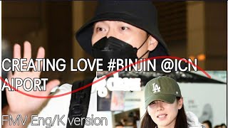 #BINJIN CREATING LOVE at ICN Airport to Jordan vc ost #hyunbin #sonyejin