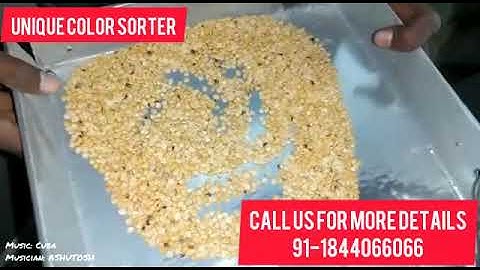 TOOR DAL Color sorting machine  Color sorter machine pulses | Call at 09896327066 Unique carter