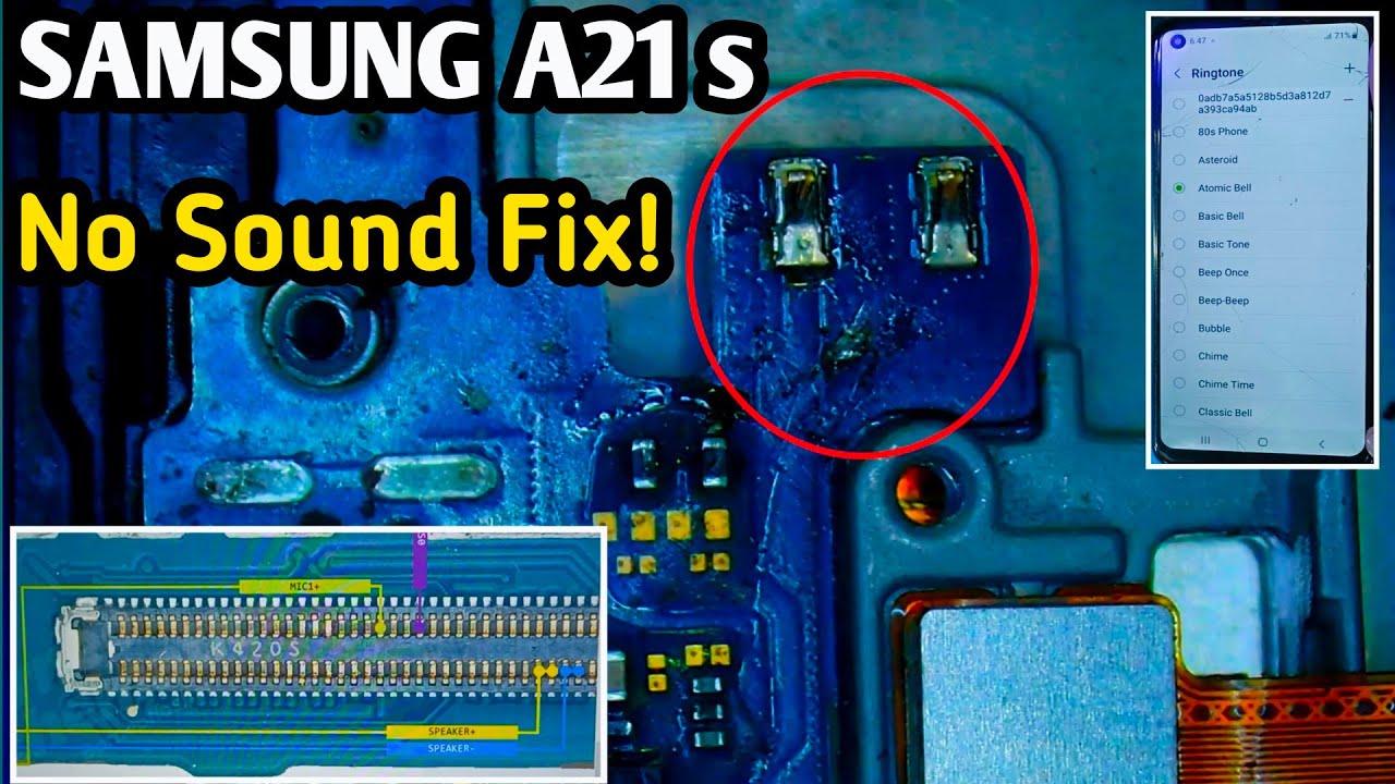 Samsung A21s (A217f) Sound Problem Fix | Samsung A21s Ringer Speaker ...